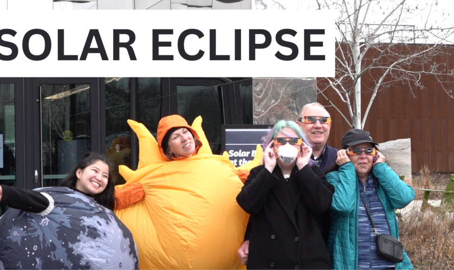 Families try to see a total solar eclipse at the Bell Museum